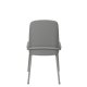 ZUIVER Clip spisebordsstol - gr polyester, egefinér og metal