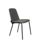 ZUIVER Clip spisebordsstol - gr polyester og sort egefinérmetal