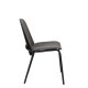 ZUIVER Clip spisebordsstol - gr polyester og sort egefinérmetal