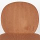 ZUIVER Bonnet spisebordsstol - terracotta fljl stof og sort metal