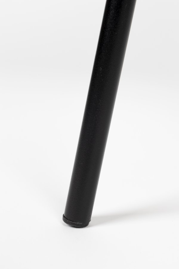 ZUIVER Bonnet spisebordsstol - grbl fljl stof og sort metal