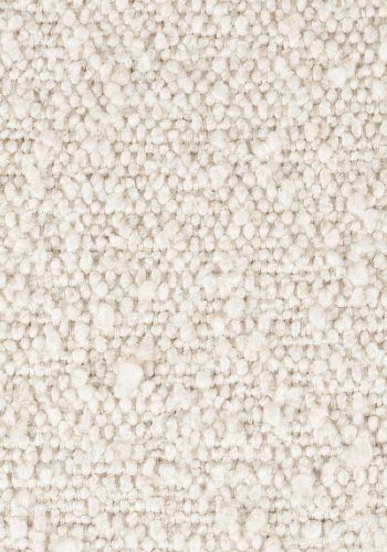 WHITE LABEL LIVING Jolien spisebordsstol - hvid bouclé og sort stl