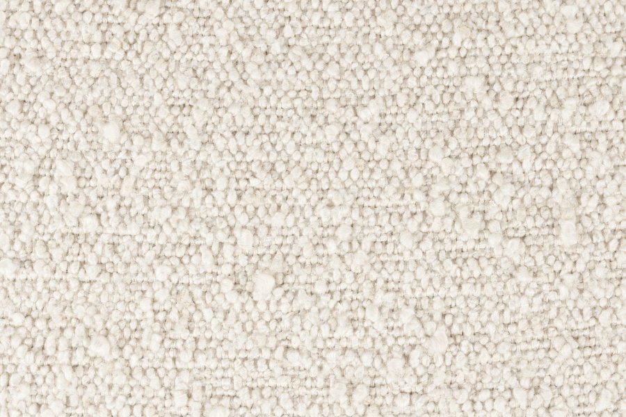 WHITE LABEL LIVING Jolien spisebordsstol - hvid bouclé og sort stl