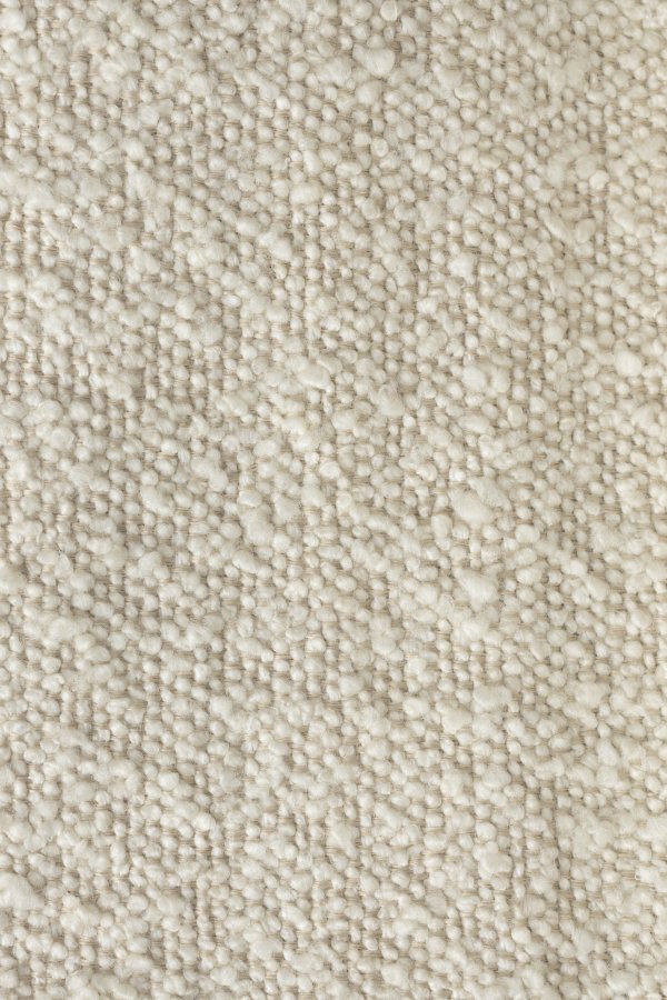 WHITE LABEL LIVING Jake spisebordsstol - offwhite bouclé og egetr