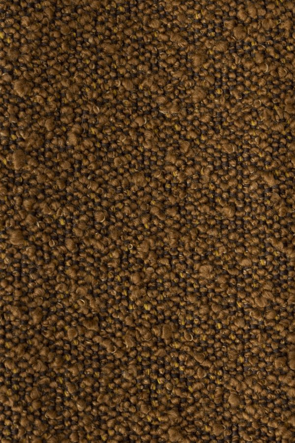 WHITE LABEL LIVING Jake spisebordsstol - okker bouclé og egetr