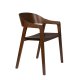 DUTCHBONE Westlake spisebordsstol, m. armln - valnddefarvet tr og egetr
