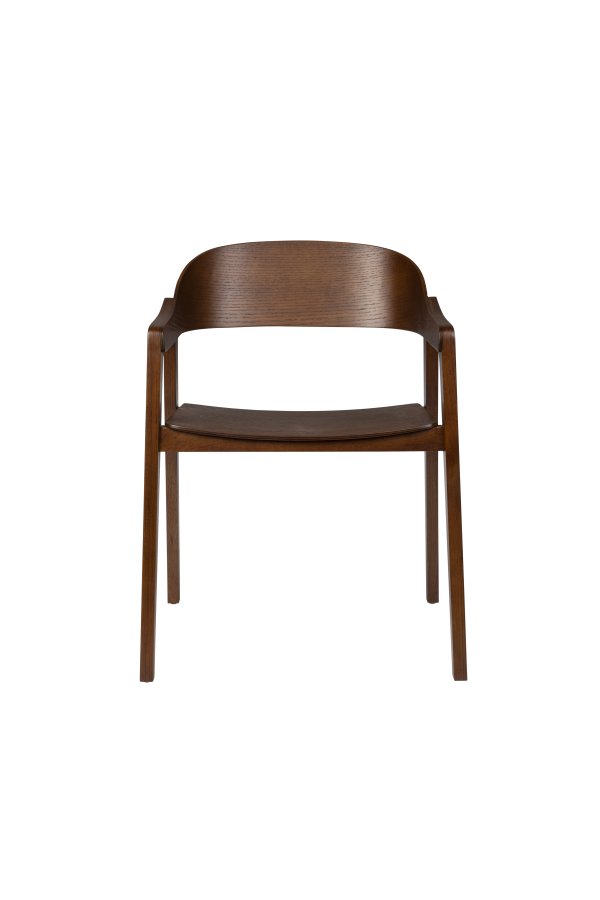 DUTCHBONE Westlake spisebordsstol, m. armln - valnddefarvet tr og egetr