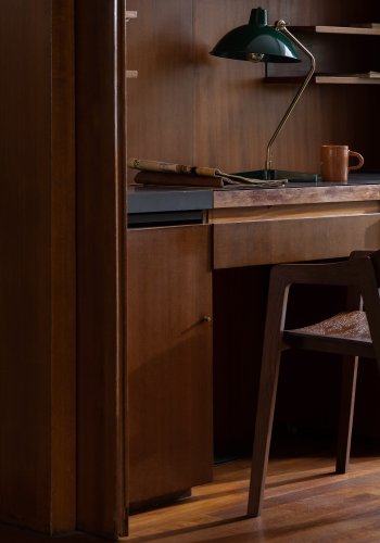 DUTCHBONE Westlake spisebordsstol, m. armln - valnddefarvet tr og egetr