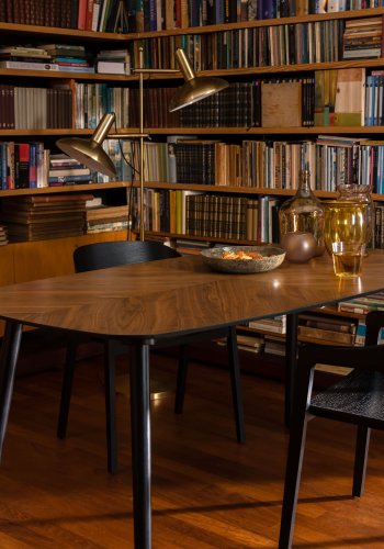 DUTCHBONE Westlake spisebordsstol, m. armln - sort tr og bgetr