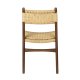 DUTCHBONE Cecile spisebordsstol - natur papirsnor og brun bgetr