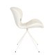 ZUIVER OMG Soft spisebordsstol - offwhite polyester og offwhite stl