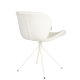 ZUIVER OMG Soft spisebordsstol - offwhite polyester og offwhite stl