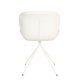 ZUIVER OMG Soft spisebordsstol - offwhite polyester og offwhite stl