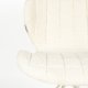 ZUIVER OMG Soft spisebordsstol - offwhite polyester og offwhite stl