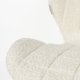 ZUIVER OMG Soft spisebordsstol - offwhite polyester og offwhite stl