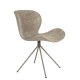 ZUIVER OMG Soft spisebordsstol - beige polyester og beige stl