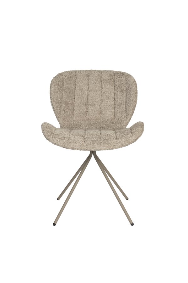 ZUIVER OMG Soft spisebordsstol - beige polyester og beige stl