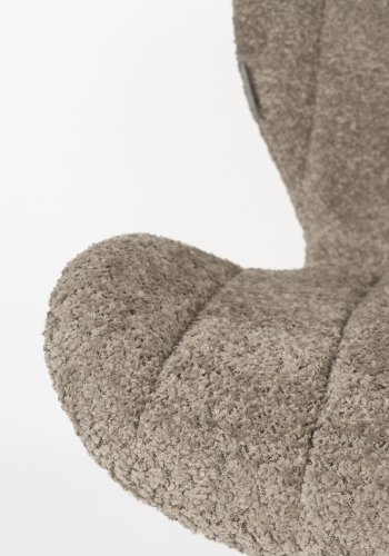 ZUIVER OMG Soft spisebordsstol - beige polyester og beige stl