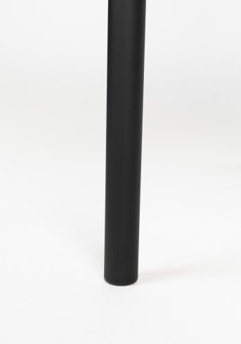 WHITE LABEL LIVING Sanne spisebordsstol - brownie brun polyester og sort stl