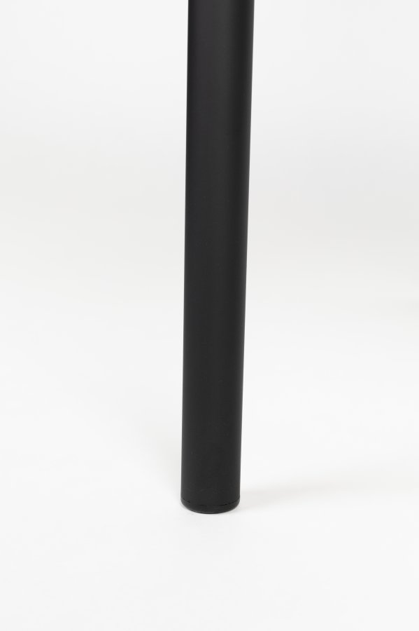 WHITE LABEL LIVING Sanne spisebordsstol - brownie brun polyester og sort stl