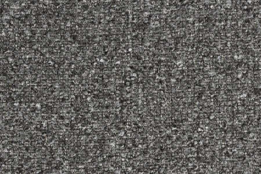 ZUIVER Buddy spisebordsstol - gr bouclé stof og sort metal