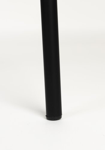 ZUIVER Buddy spisebordsstol - gr bouclé stof og sort metal