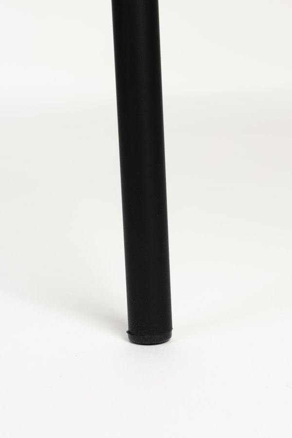 ZUIVER Buddy spisebordsstol - gr bouclé stof og sort metal