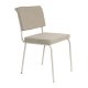 ZUIVER Buddy spisebordsstol - beige bouclé stof og beige metal
