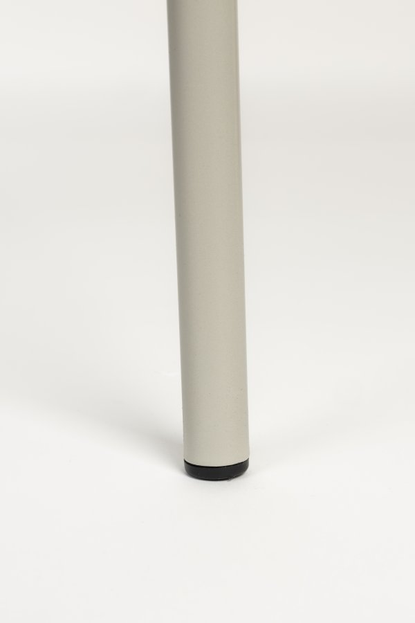 ZUIVER Buddy spisebordsstol - beige bouclé stof og beige metal