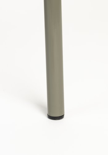 ZUIVER Buddy spisebordsstol - olivengrn bouclé stof og olivengrn metal