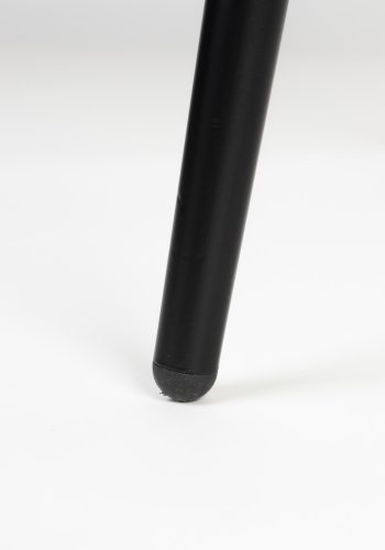 WHITE LABEL LIVING Charly spisebordsstol, m. armln - gr stof og sort metal