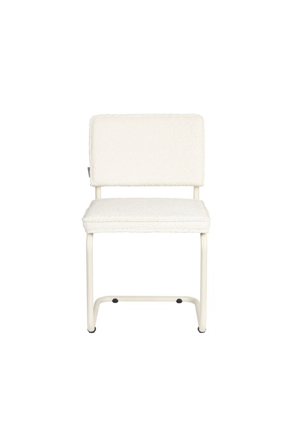 ZUIVER Ridge Soft spisebordsstol - offwhite polyester/nylon