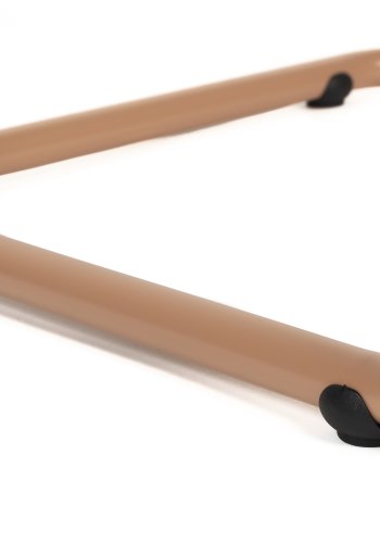 ZUIVER Ridge Soft spisebordsstol - terracotta polyester/nylon og orange krom