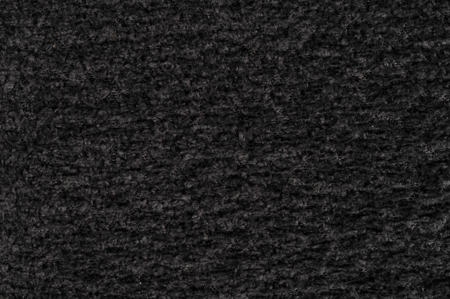 ZUIVER Ridge Soft spisebordsstol - sort polyester/nylon og sort krom