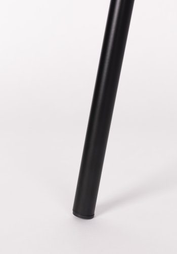 WHITE LABEL LIVING Tjarda spisebordsstol, m. armln - taupe polyester og sort jern