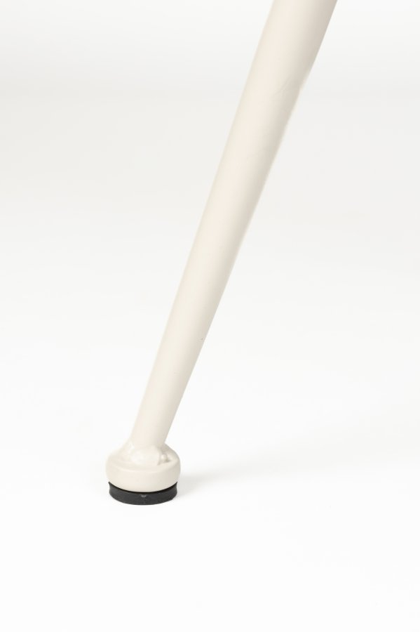 WHITE LABEL LIVING Fijs spisebordsstol - taupe bouclé og jern