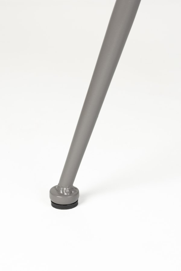 WHITE LABEL LIVING Fijs spisebordsstol - gr bouclé og jern