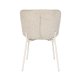 WHITE LABEL LIVING Marion spisebordsstol - offwhite bouclé og jern