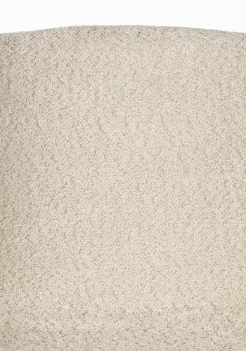 WHITE LABEL LIVING Marion spisebordsstol - offwhite bouclé og jern