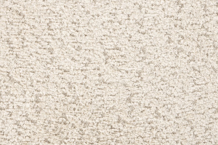 WHITE LABEL LIVING Marion spisebordsstol - offwhite bouclé og jern