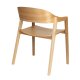 DUTCHBONE Westlake spisebordsstol, m. armln - natur egetr og krydsfinér