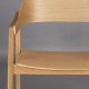DUTCHBONE Westlake spisebordsstol, m. armln - natur egetr og krydsfinér