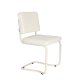ZUIVER Ridge spisebordsstol - Kink Soft offwhite stof og rrstel, stabelbar