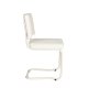 ZUIVER Ridge spisebordsstol - Kink Soft offwhite stof og rrstel, stabelbar