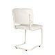 ZUIVER Ridge spisebordsstol - Kink Soft offwhite stof og rrstel, stabelbar