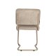 ZUIVER Ridge spisebordsstol - Kink Soft beige stof og rrstel