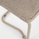 ZUIVER Ridge spisebordsstol - Kink Soft beige stof og rrstel