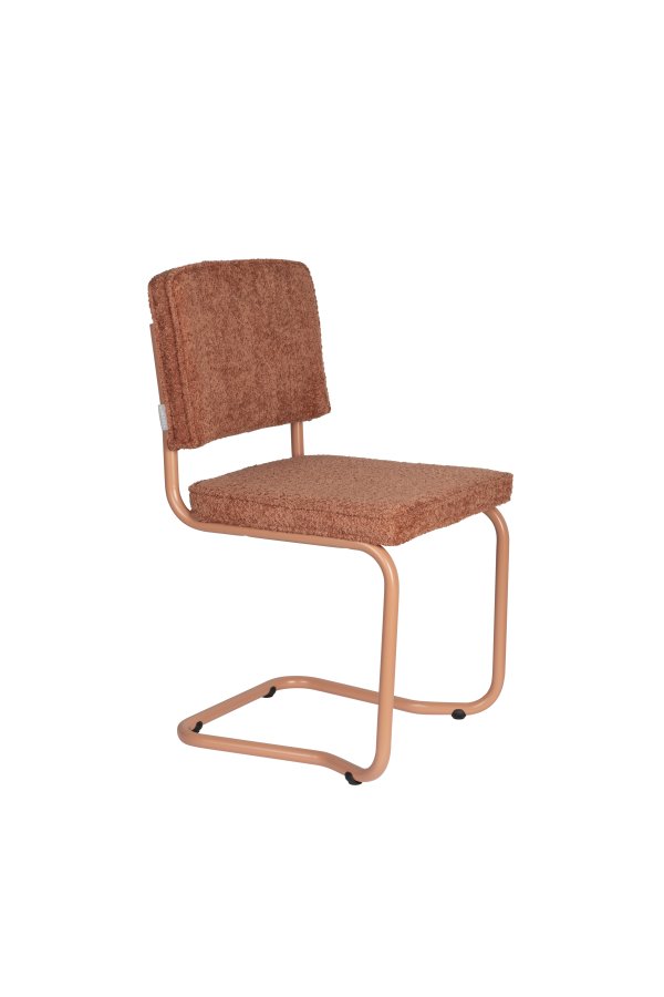 ZUIVER Ridge spisebordsstol - Kink Soft terra stof og rrstel