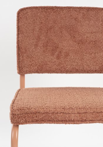 ZUIVER Ridge spisebordsstol - Kink Soft terra stof og rrstel