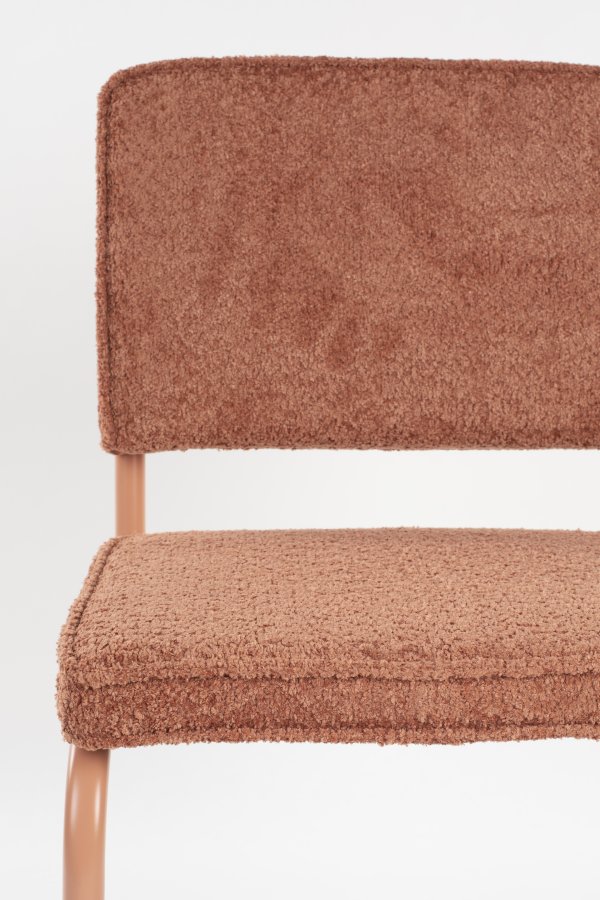 ZUIVER Ridge spisebordsstol - Kink Soft terra stof og rrstel